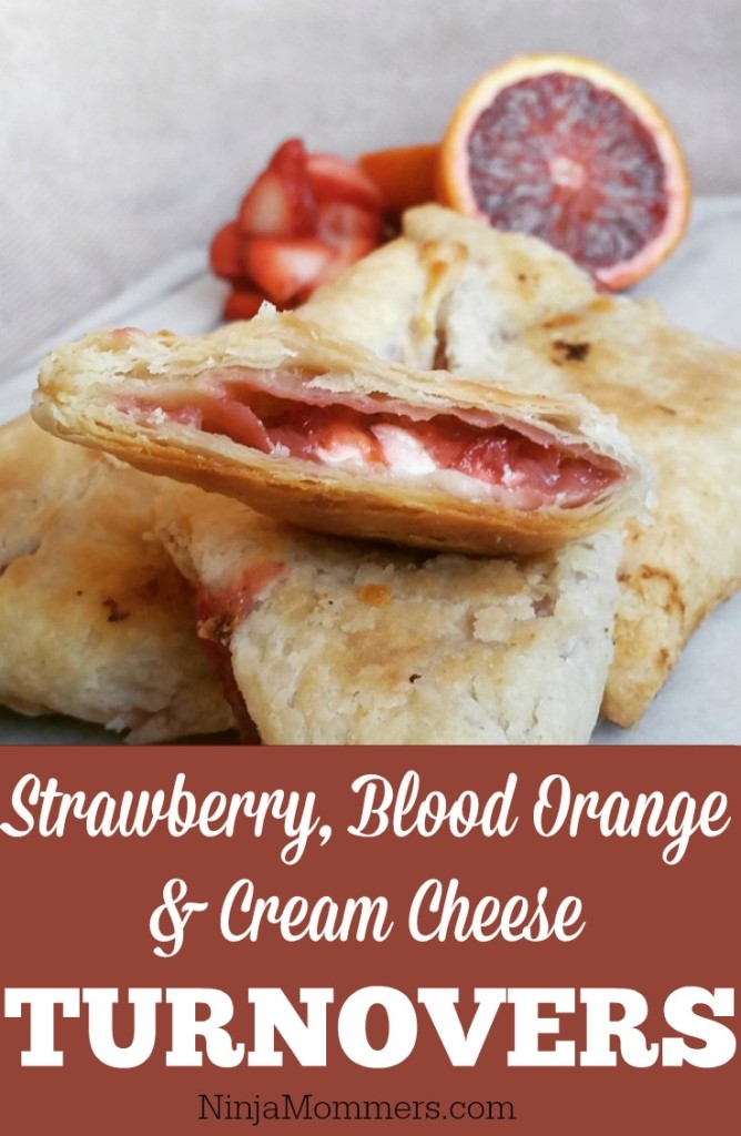 Strawberry, Blood Orange and Cream Cheese Turnovers