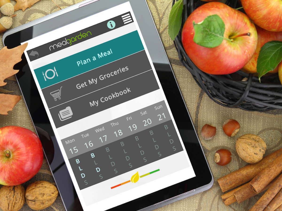 Meal Plan app. Green meal Planner. Мобильное приложение еды.