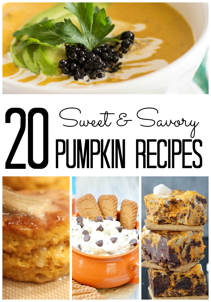 B - Sweet Savory Pumpkin Recipes - words