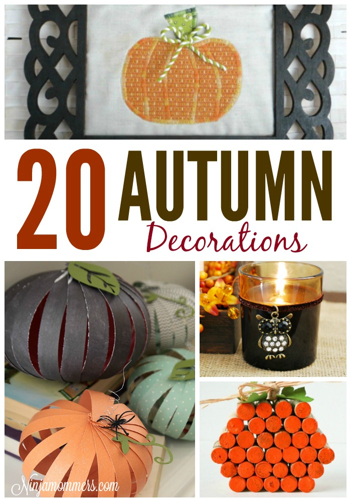 B - 20 Autumn Decorations - Words
