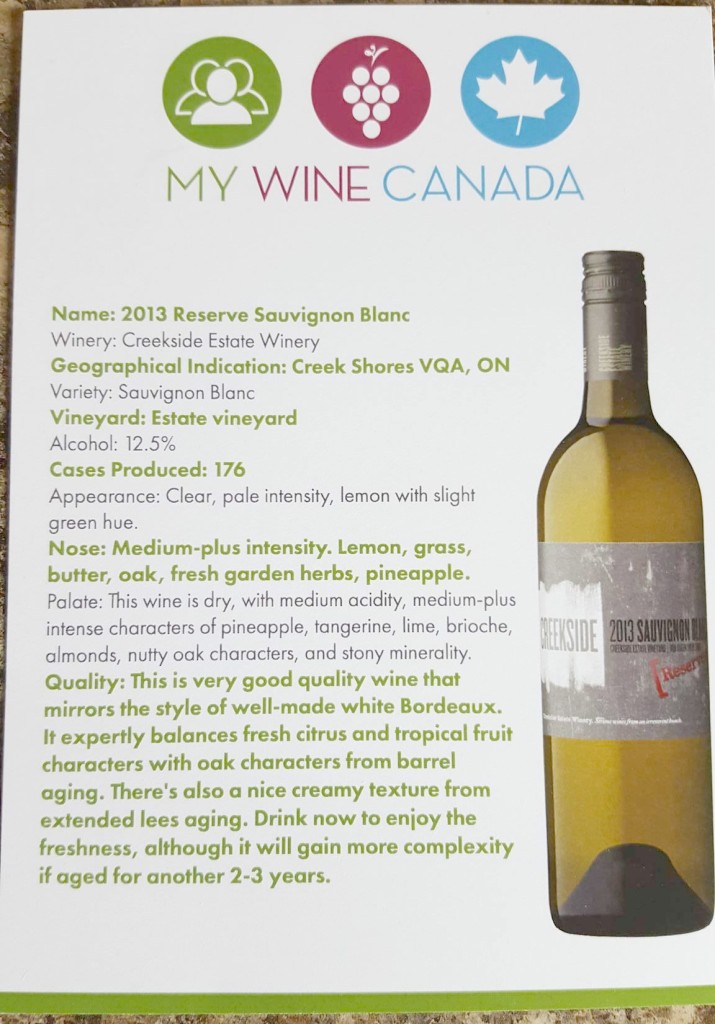 My wine canada product card