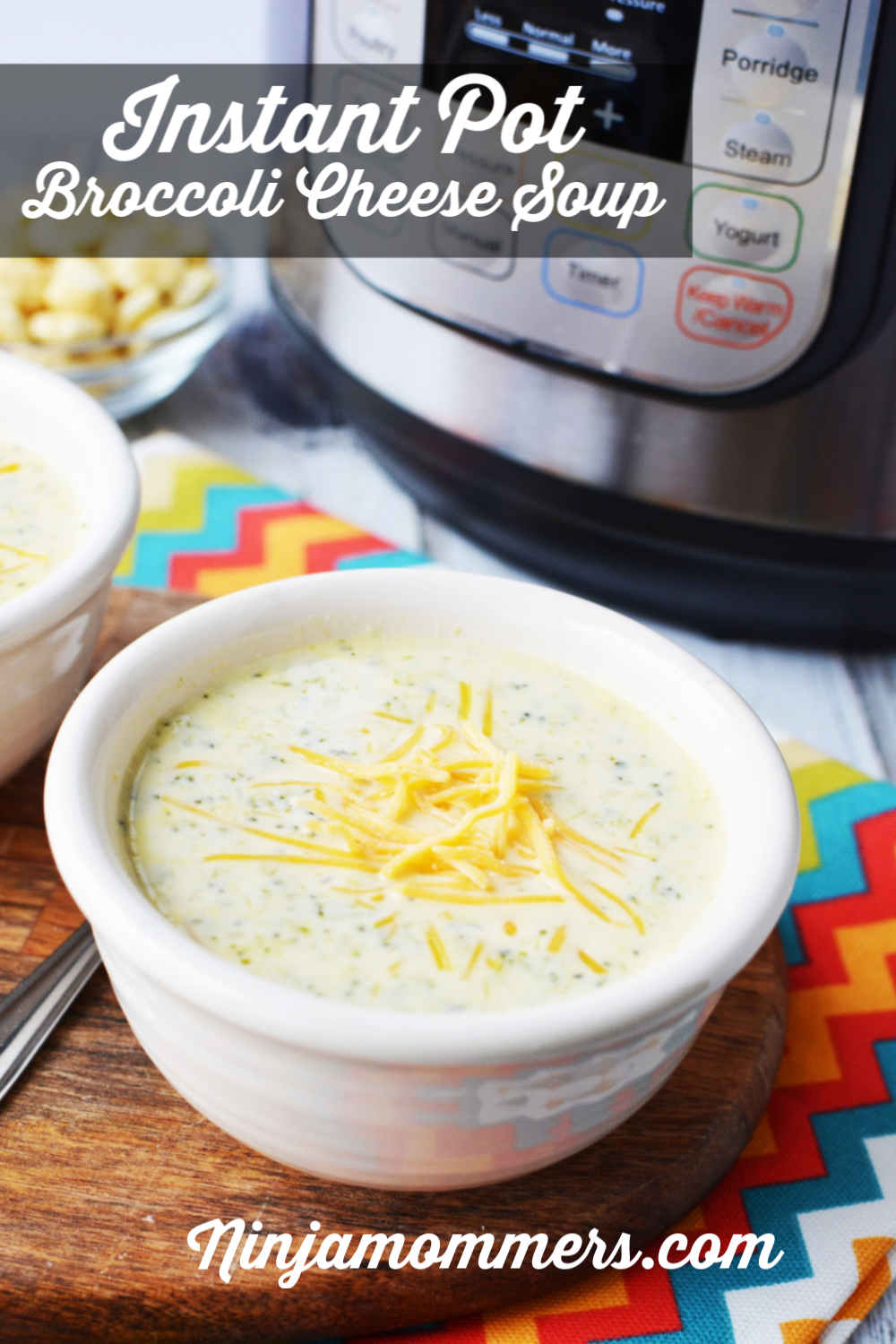 Instant Pot Broccoli Cheese Soup Recipe